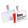 Namensschilder »Click Fold« mit Hängeclip transparent, Durable, 9x5.4 cm