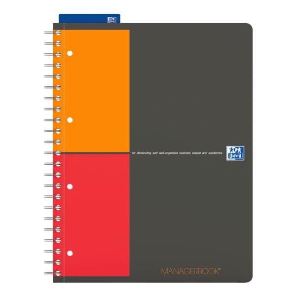 Oxford Business Collegeblock »International Managerbook« A4 liniert, Premium-Papier schwarz Image