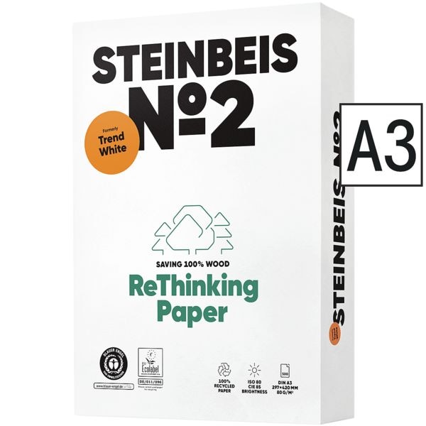 Steinbeis Recyclingpapier »Trend White« weiß