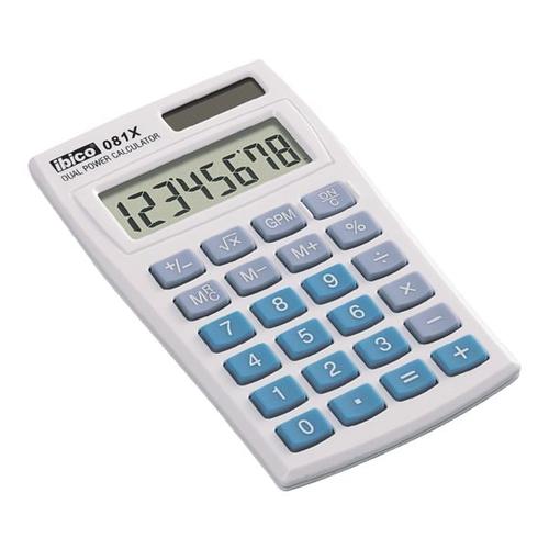 Taschenrechner »081X« weiß, Ibico, 6x0.7x9.8 cm