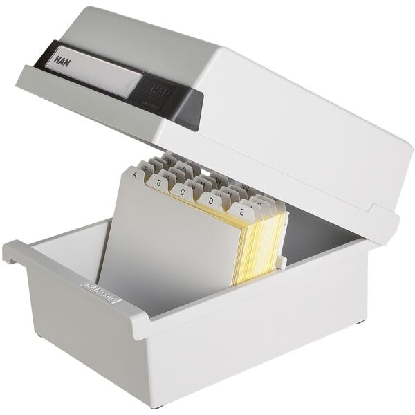HAN Karteikasten »966« A6 quer bis zu 800 Karten grau, 17.7x14x25 cm Image