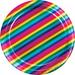 Creative Converting Rainbow Foil Paper Plate in Blue/Green/Pink | Wayfair DTC335532PLT