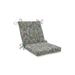 Astoria Grand La Jolla Pretty Witty Reef Indoor/Outdoor Rocking Chair Cushion Polyester in Gray | 3 H x 18 W x 36.5 D in | Wayfair