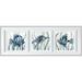 Highland Dunes Sea Life - 3 Piece Picture Frame Painting Print Set on Paper in Blue | 17.5 H x 0.75 D in | Wayfair C5F5AD3A1DEA4A1B8A4EB948D96C975A