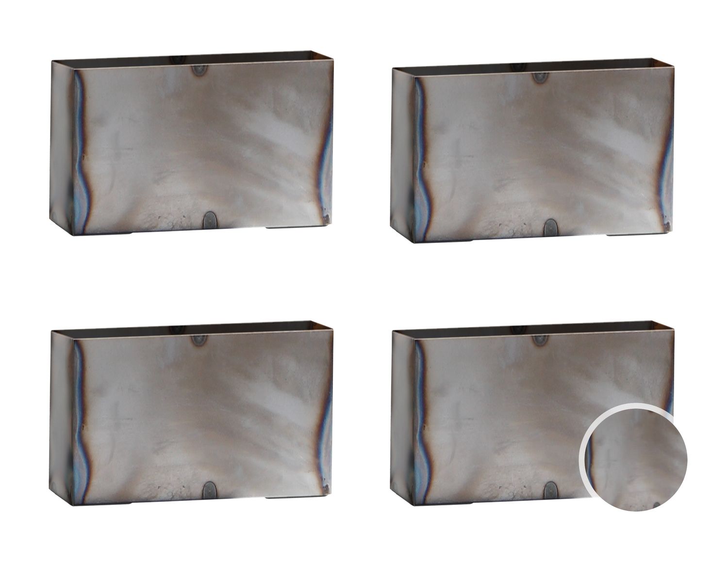 Hasena Füsse Quada 4er-Set / 25 cm / iron