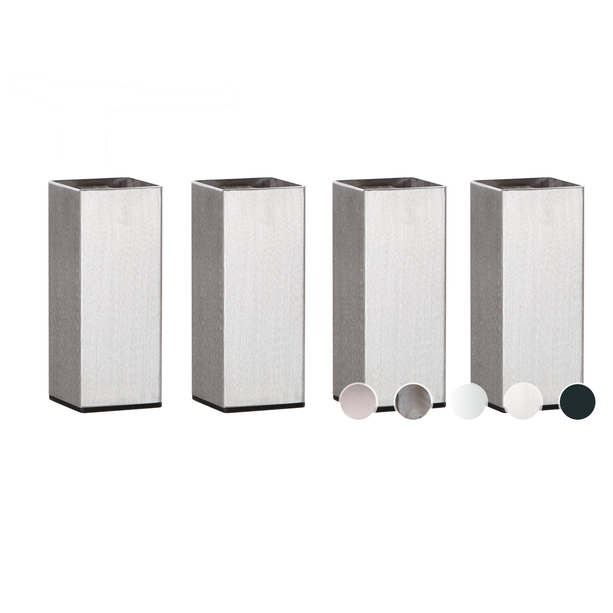 Hasena Füsse Mico 4er-Set / 30 cm / inox