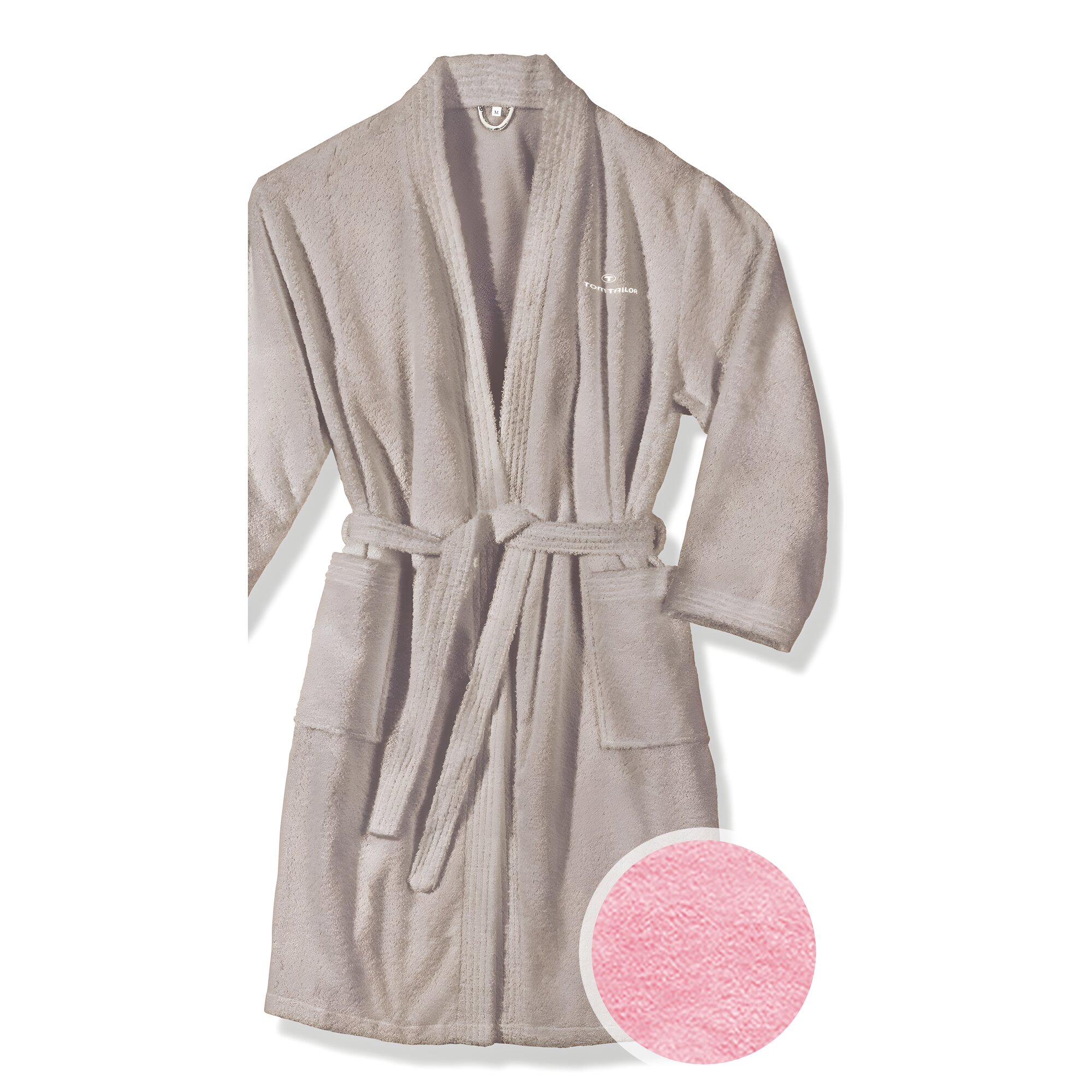 Tom-Tailor »Basic« Frottier Kimono/Bademantel 100300 936 Rose S