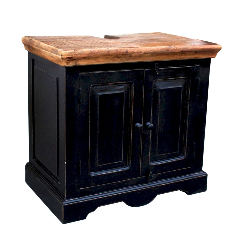 SIT »Corsica« Massivholz Mango Bad-Unterschrank schwarz Image