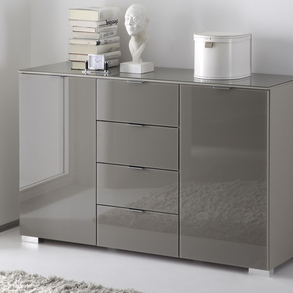 Staud »Sonate« Kombikommmode Eiche / Alpinweissglas / Eiche Image