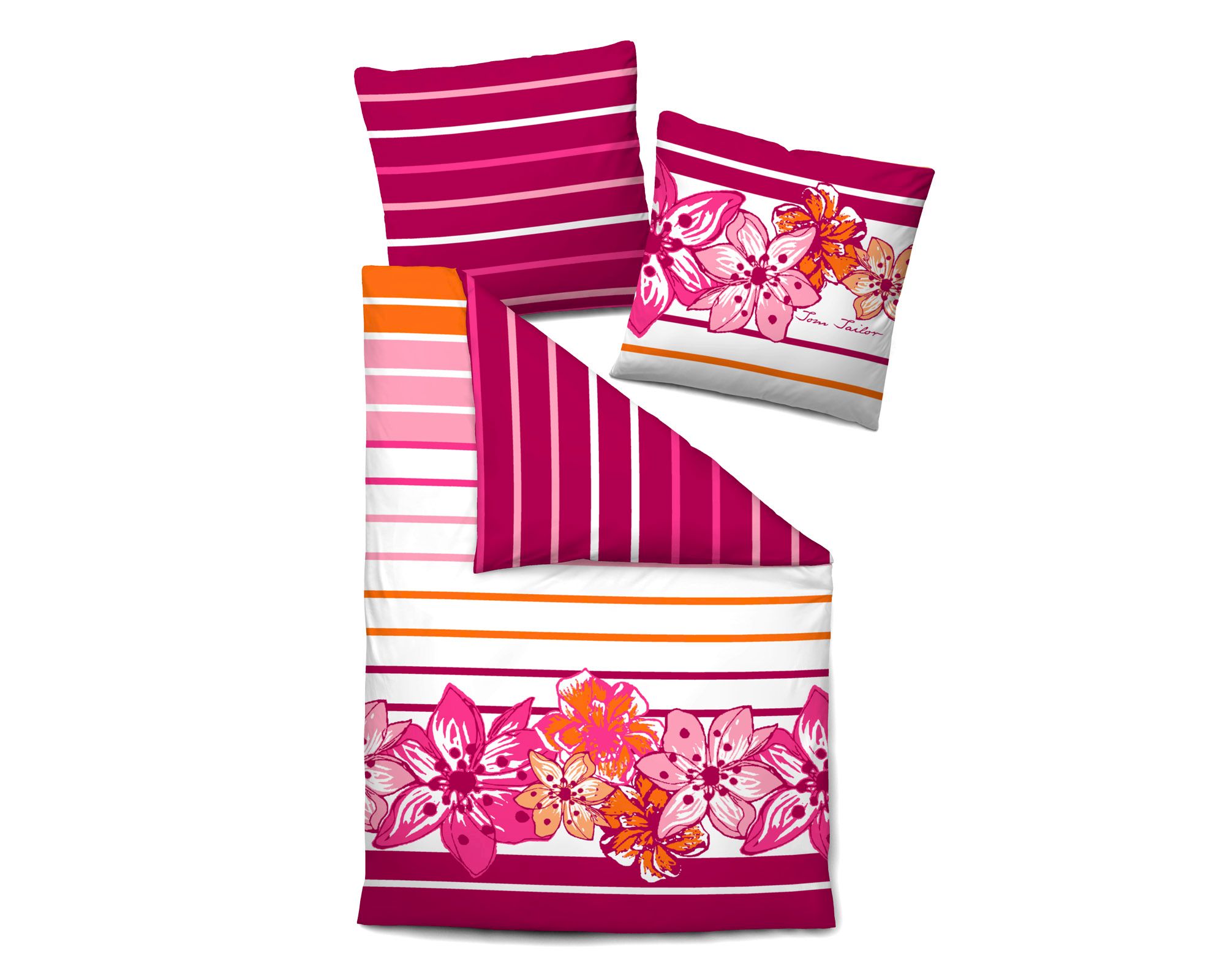 Tom-Tailor Satin Bettwäsche 69384 Fb. 819 155x220 cm / 80x80 cm