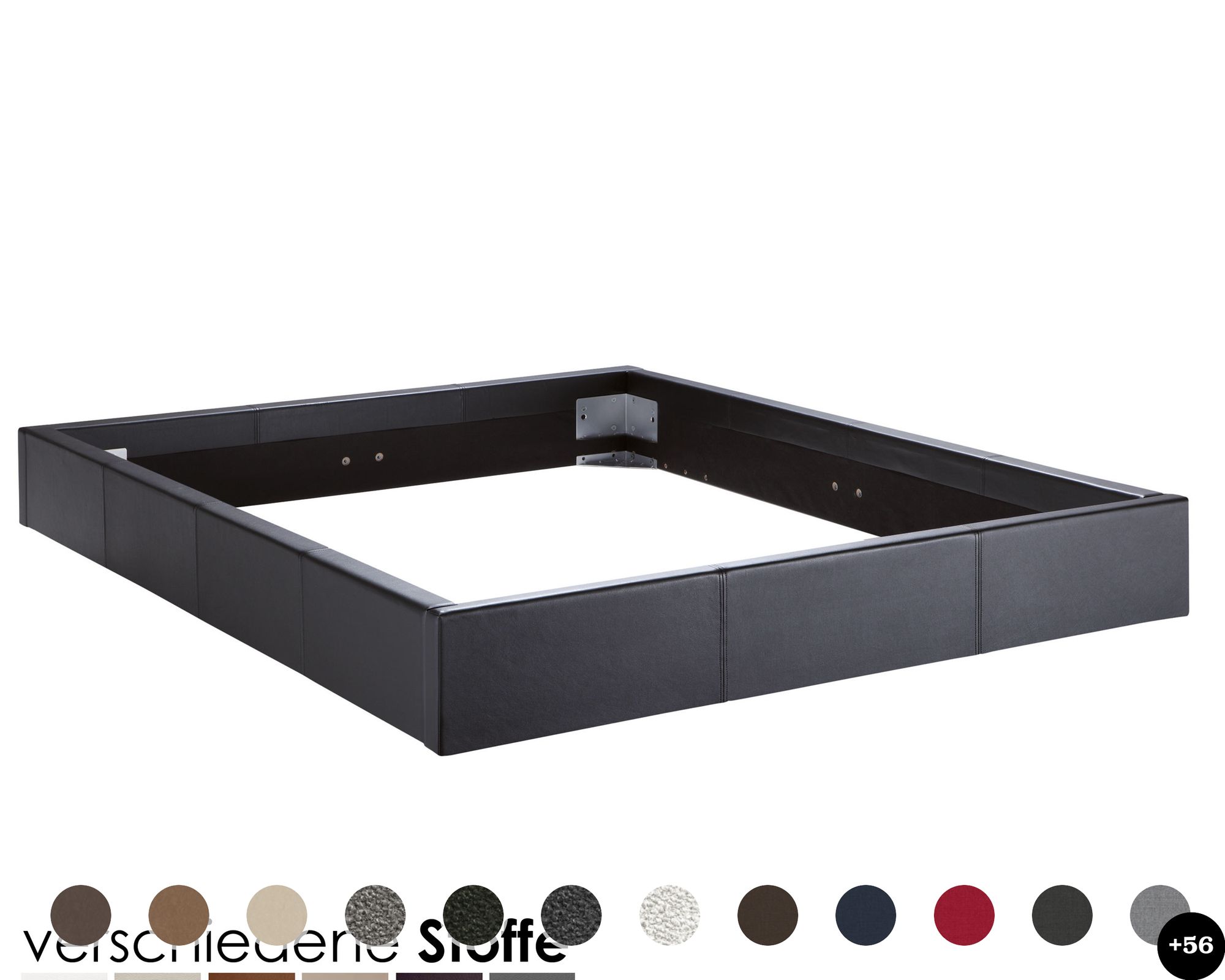 Hasena Dream-Line Bettrahmen Lungo 23/4S 160x200 cm / PK3 Kitana 602 grigio