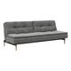 Innovation »Dublexo« Klappsofa Styletto dunkel-Holz/Matt / 558 Soft Indigo