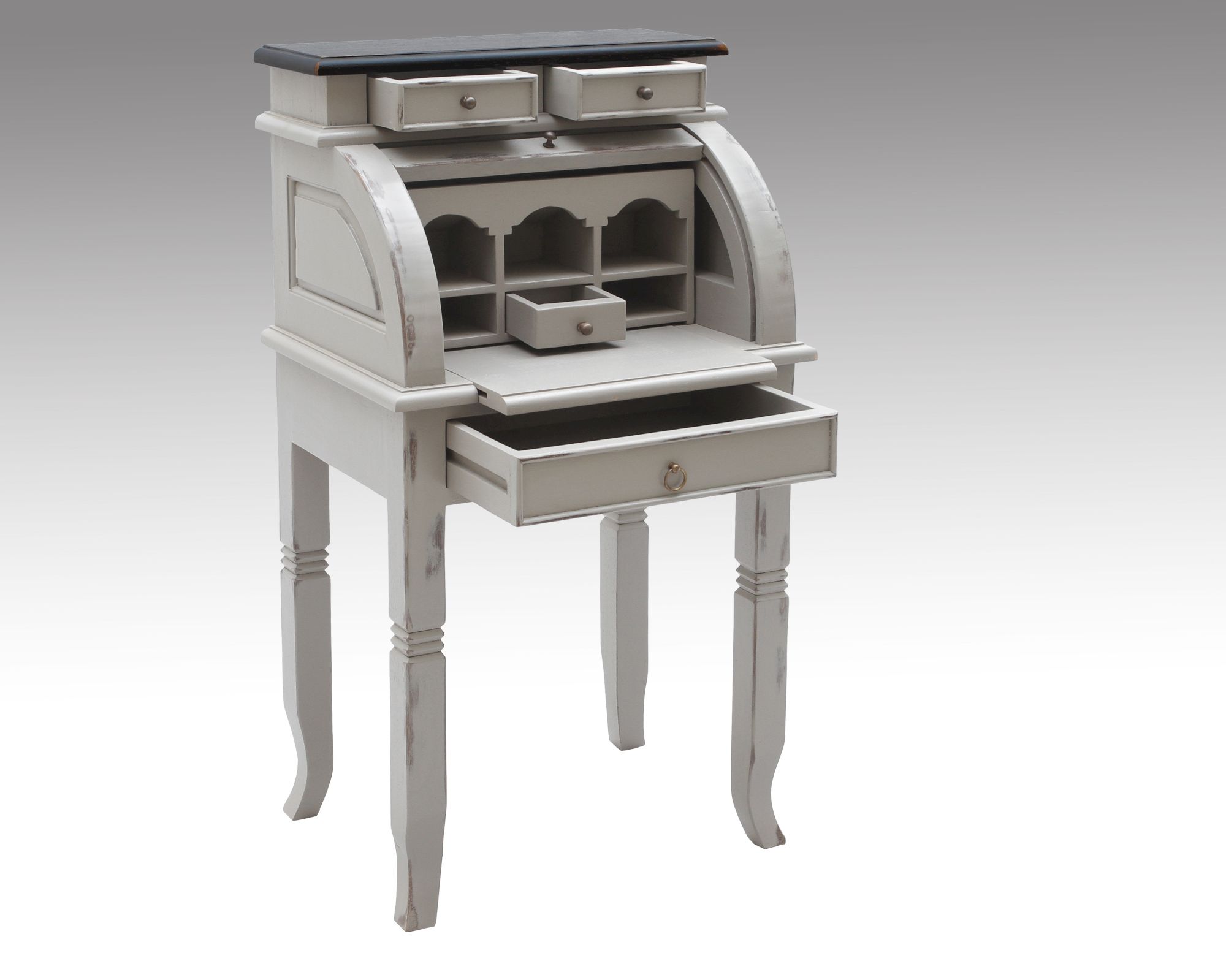 SIT SPA antik used look Akazie massiv Sekretär 9753-97