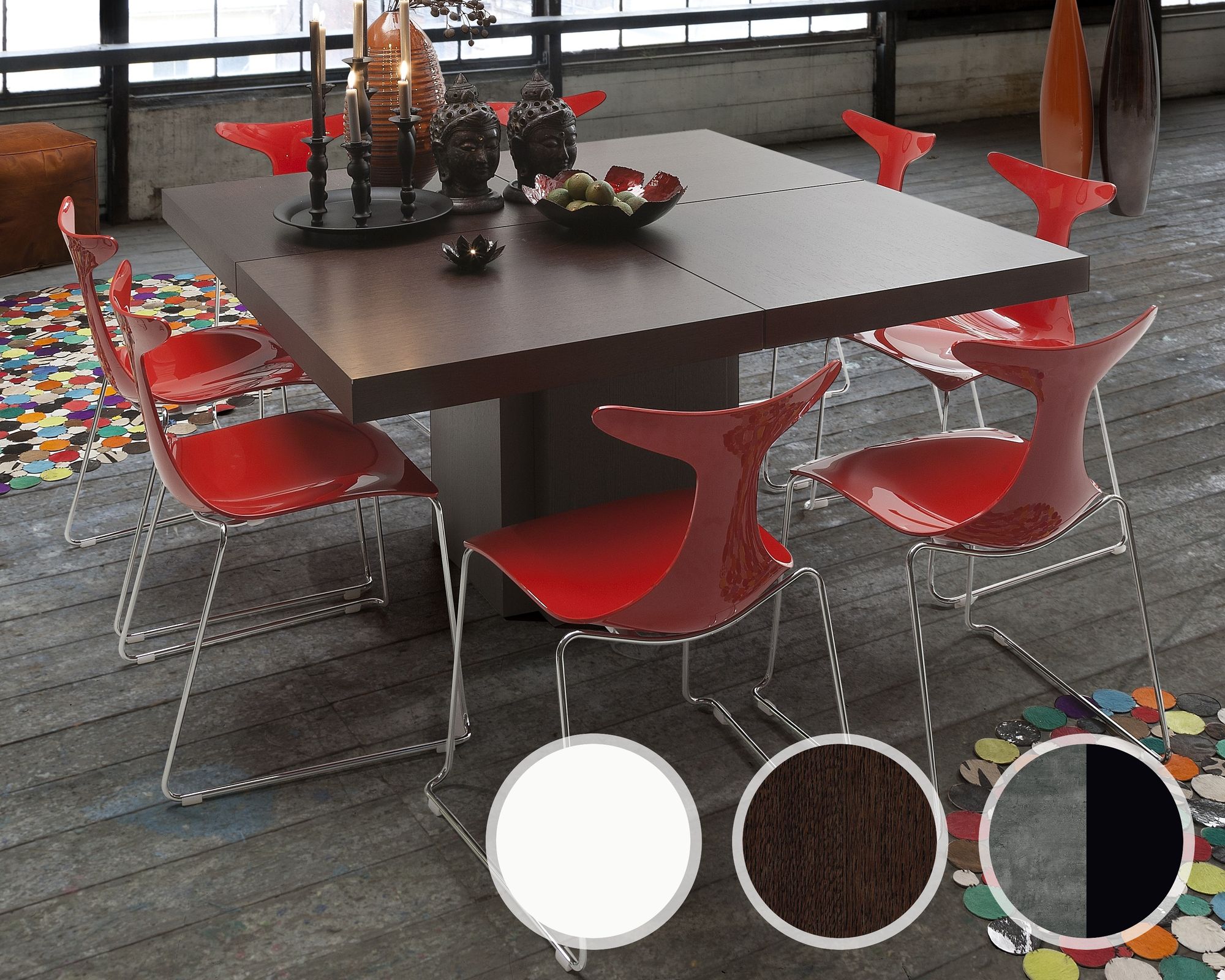 TemaHome »Dusk 150« Esstisch Beton - Schwarz