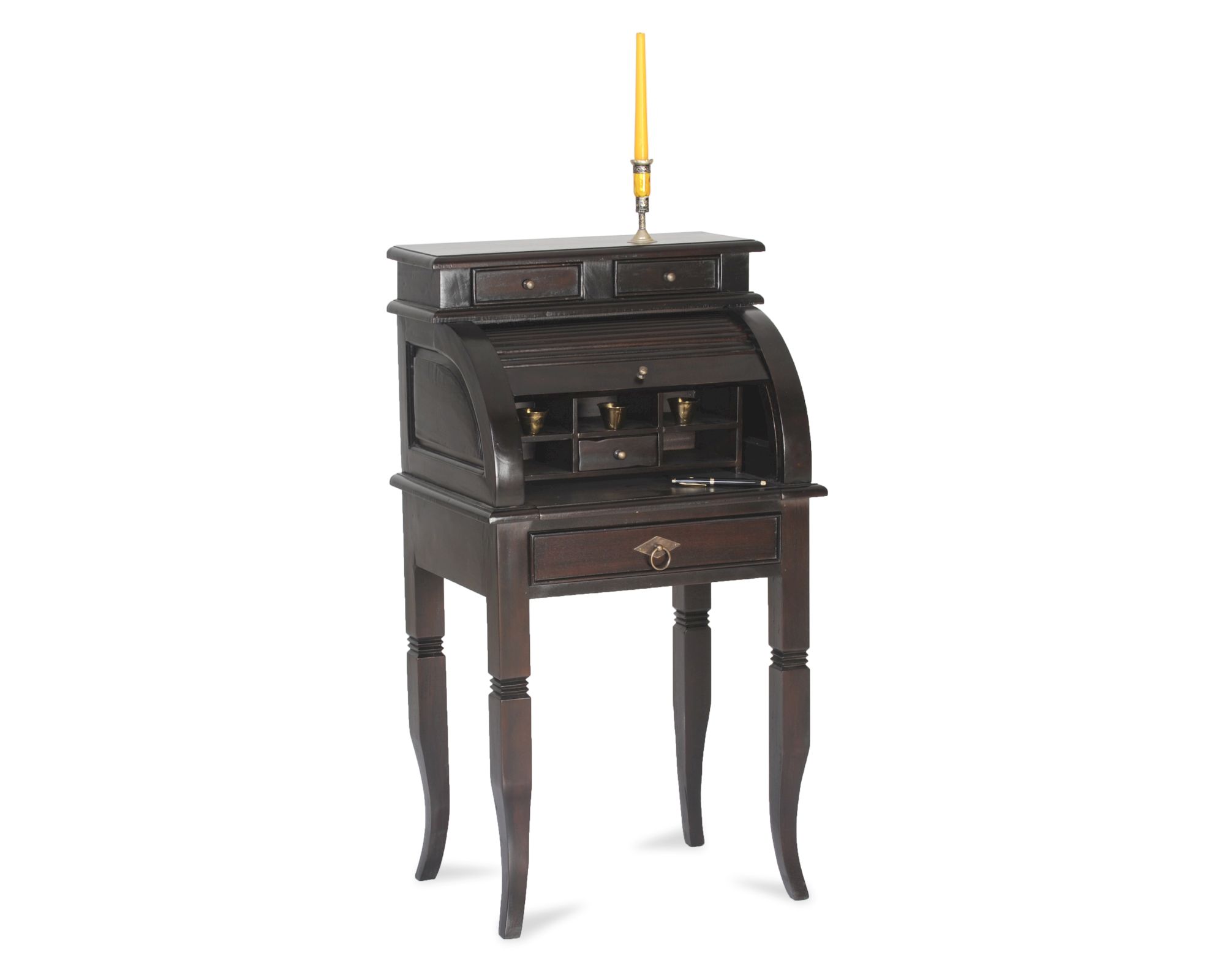 SIT »Samba« Sekretär - schmal Antik Akazie massiv 9853-30