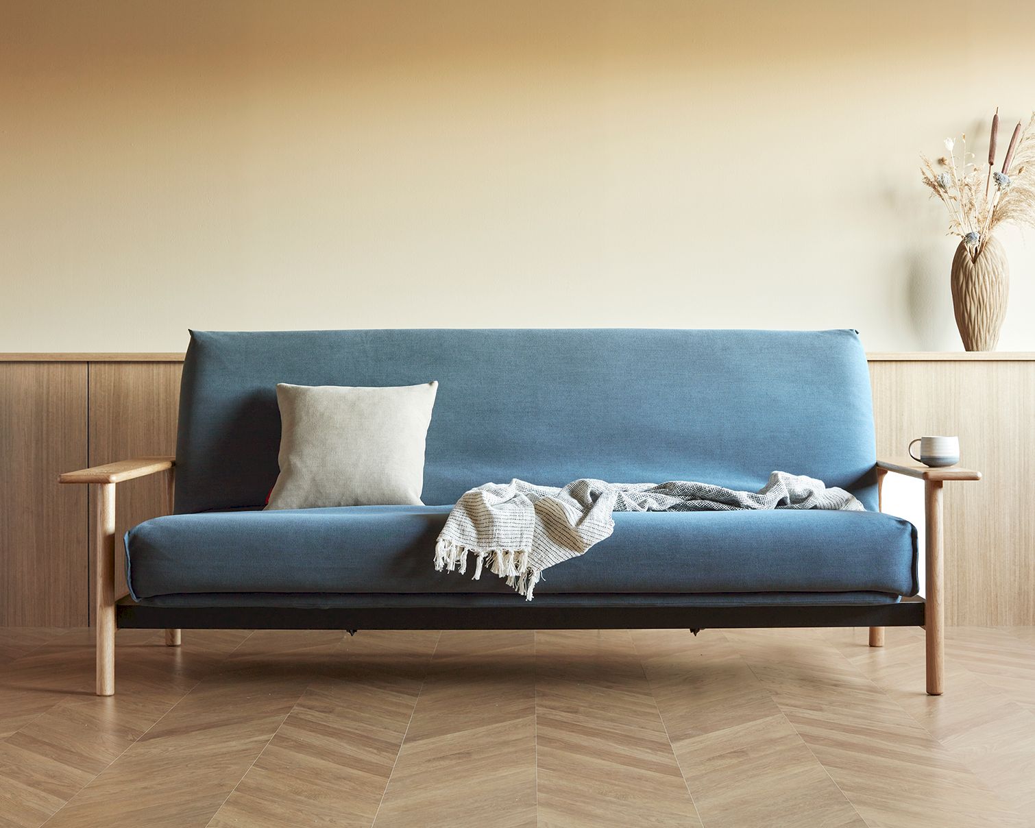 Innovation Balder Multifunktionales Klappsofa 140x200 cm / 565 Granit / Classic / mit Bezug