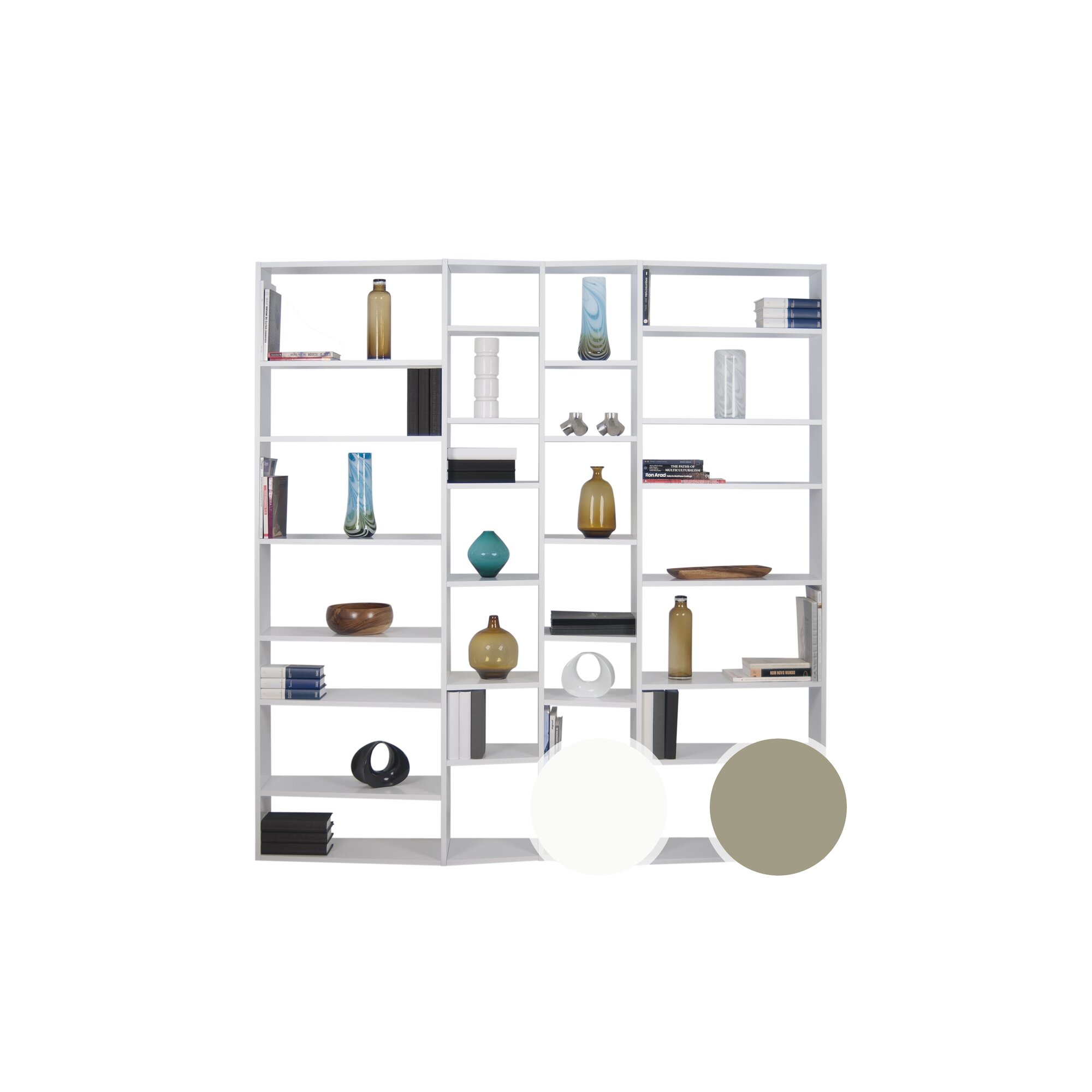 TemaHome »Valsa 03« Bücherregal Grau matt