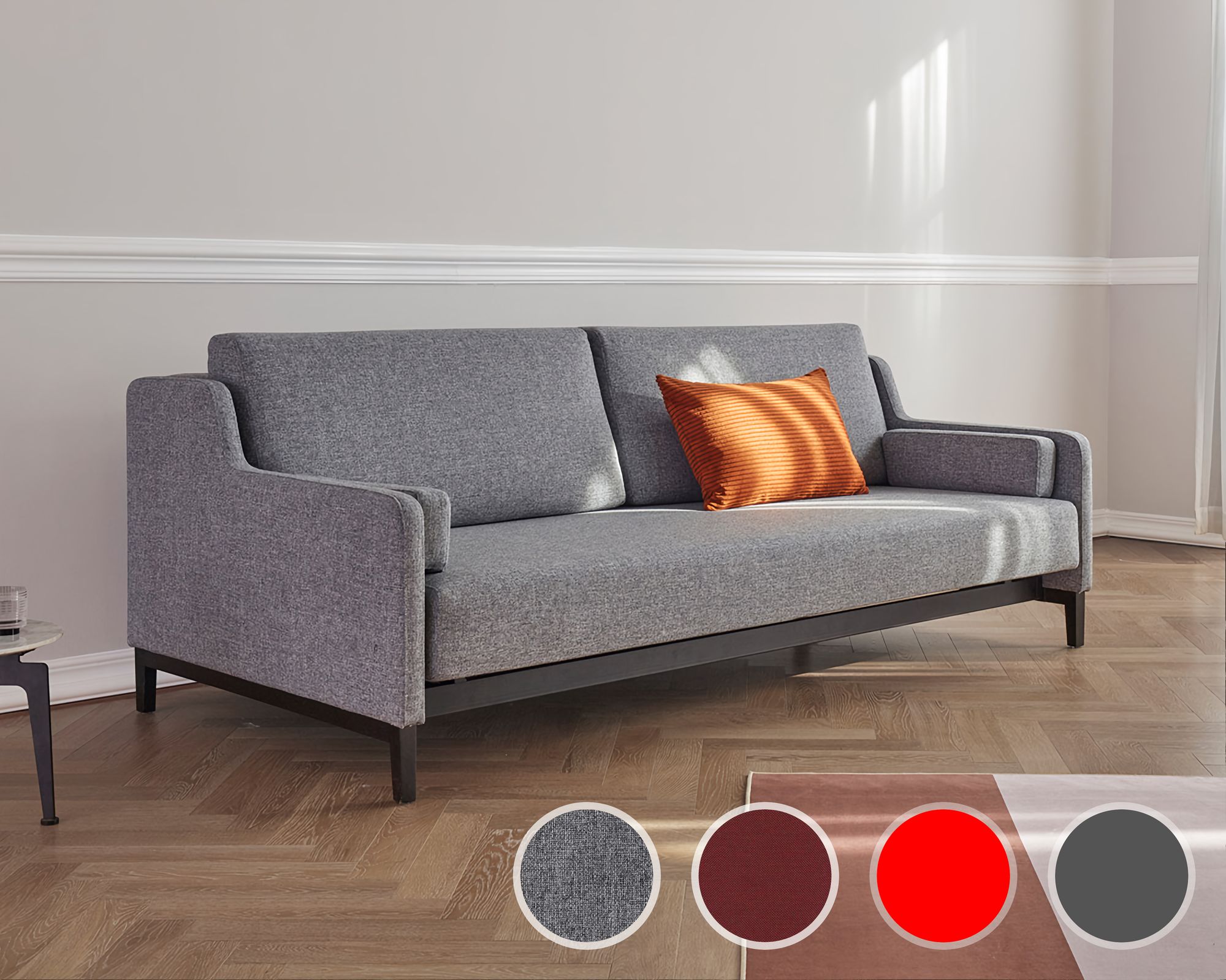 Innovation »Hermod« Klappsofa 565 Twist Granite