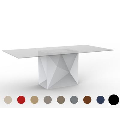 Vondom »FAZ« Outdoor Säulentisch 200x100 cm / Transparent / Lackiert Hochglanz / Anthracite Image