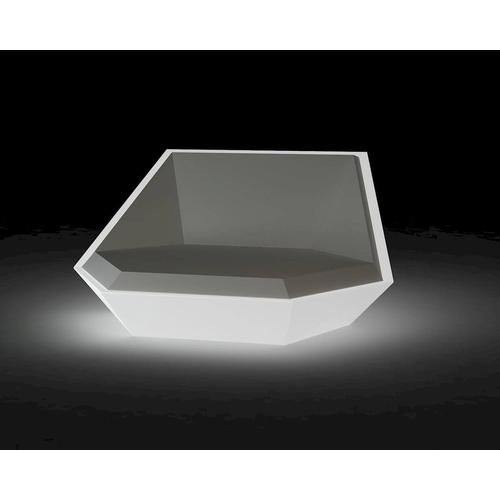 Vondom »FAZ« Outdoor Daybed - LED-Beleuchtung LED Weiss / Mit Soundsystem / B 180 x H 90 x T 180 cm