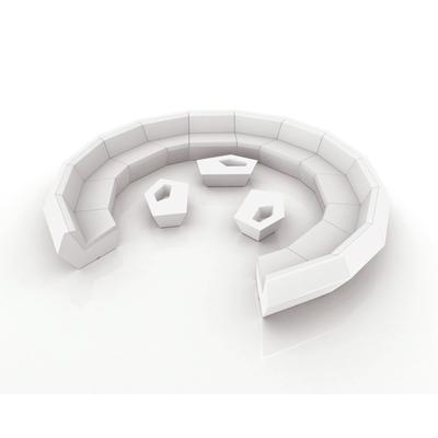 Vondom »FAZ« Outdoor Modul Seiten-Modul rechts / Basic matt / Schwarz / B 121 x H 70 x T 100 cm Image