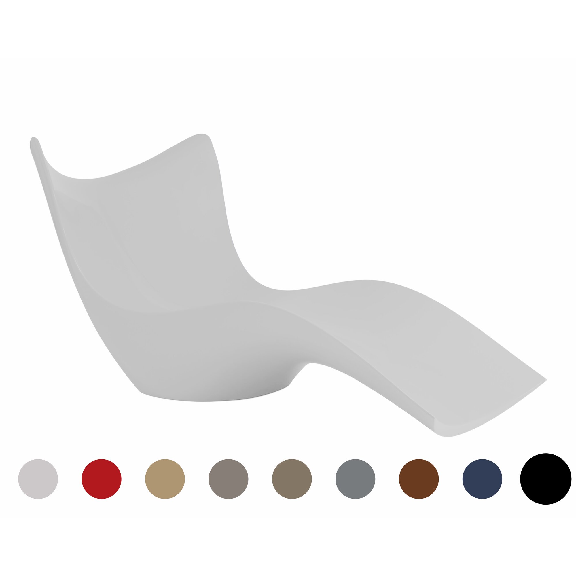 Vondom »SURF« Outdoor Liege Basic matt / Anthracite