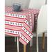 Breakwater Bay Ernesto Nautical Stripe Anchors & Wheels Milliken Signature Tablecloth Polyester in Blue/Gray/Red | 60 D in | Wayfair