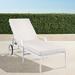 Grayson Chaise Lounge with Cushions in White Finish - Rain Melon, Standard - Frontgate