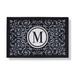 Water & Dirt Shield Expressions Monogrammed Door Mat - Charcoal, 24" x 36" - Frontgate