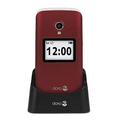 Doro 2424 Easy Clamshell Mobile Phone - Red/White