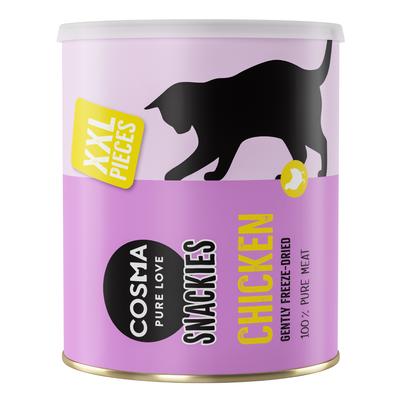 3 x 600g Snackies XXL Stückchen Maxi Tube Hühnchen Cosma Katzensnack