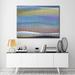 Ebern Designs 'Painted Horizon' by Norman Wyatt Jr.- Wrapped Canvas Painting Print Canvas in Blue/Gray/Indigo | 20 H x 1.5 D in | Wayfair