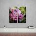 Bay Isle Home™ 'Hibiscus' - 2 Piece Wrapped Canvas Graphic Art Print on Canvas in Green/Pink | 40 H x 40 W x 1.5 D in | Wayfair