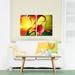 Bay Isle Home™ 'Tropical Hibiscus' 2 Piece Wrapped Canvas Graphic Art Set Canvas in Red/Yellow | 20 H x 32 W x 2 D in | Wayfair