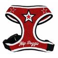 Hip Doggie HD-6RMST Super Star Mesh Harness Vest Hundegeschirr, S, rot
