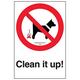 vsafety 54006 au-s "Clean It Up/maximale Elfmeter £ 1.270 cm Sign, 200 mm x 300 mm (3 Stück)