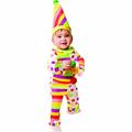 Dress Up America Süße Punkte N' Streifen Kleinkind-Clown-Kostüm, Mehrfarbig, Größe 12-24 Monate (Gewicht: 10-13,5 kg, Höhe: 74-86 cm), 579