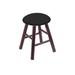 Holland Bar Stool Vanity Stool Upholstered in Black/Brown | 18 H x 15 W x 15 D in | Wayfair RC18MSDCBlkVinyl