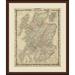 Charlton Home® 'Johnson's Map of Scotland' Framed Graphic Art Print Paper in White | 32 H x 28 W x 2 D in | Wayfair