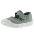 victoria Unisex – Kinder Mary Jane 136605-KIDS Mary Jane 1915 GËFARBTES Canvas DREC & Klettverschluss Jade 19