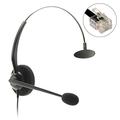 JPL Headset 100M-RJ11 Monaural, Corded, Direct Plug-In for Office Desk Phone, Entry Level, Surround Shield Noise Cancelling Microphone, Ideal for Contact Centres, Small Offices & Home Users