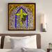 Astoria Grand 'Stained Glass Cross I' Graphic Art Print on Wrapped Canvas Canvas | 24 H x 24 W x 1.5 D in | Wayfair