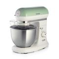 Ariete Vintage 8804 Stand Mixer Food Processor, 1200W, 5.5 Litre Stainless Steel Bowl, Planetary Motion, 7 Speeds + Pulse, Anti Splash Cover, Green