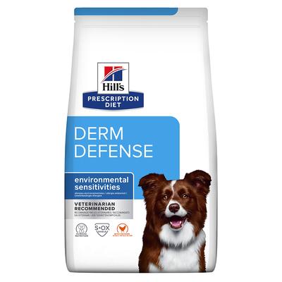 12kg Derm Defense Skin Care poulet Hill's Prescription Diet - pour chien