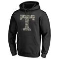 Men's Fanatics Branded Black Tennessee Volunteers Camo Cloak Pullover Hoodie