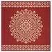 Red/White 79 x 0.19 in Area Rug - Darby Home Co Burnell Red/Cream Area Rug Polypropylene | 79 W x 0.19 D in | Wayfair