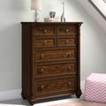 Hooker Furniture Leesburg 7 Drawer Chest Wood in Black/Brown/Red | 56.25 H x 42 W x 20 D in | Wayfair 5381-90010