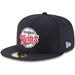 Men's New Era Navy Minnesota Twins Cooperstown Collection Wool 59FIFTY Fitted Hat