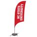 NC State Wolfpack 7.5' Razor Secondary Feather Flag