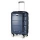 HAUPTSTADTKOFFER - Britz - Carryon with laptop compartment Hard shell suitcase trolley trolley trolley suitcase expandable, TSA, 4 wheels, 55 cm, 34 liters, dark blue